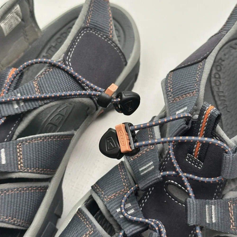 KEEN Newport H2 Water Sandals Men 13 India Ink Rust Black Gray Waterproof Hybrid